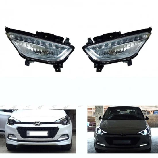 Buy Hyundai Elite i20 Old Front LED DRL Lights With Fog Light